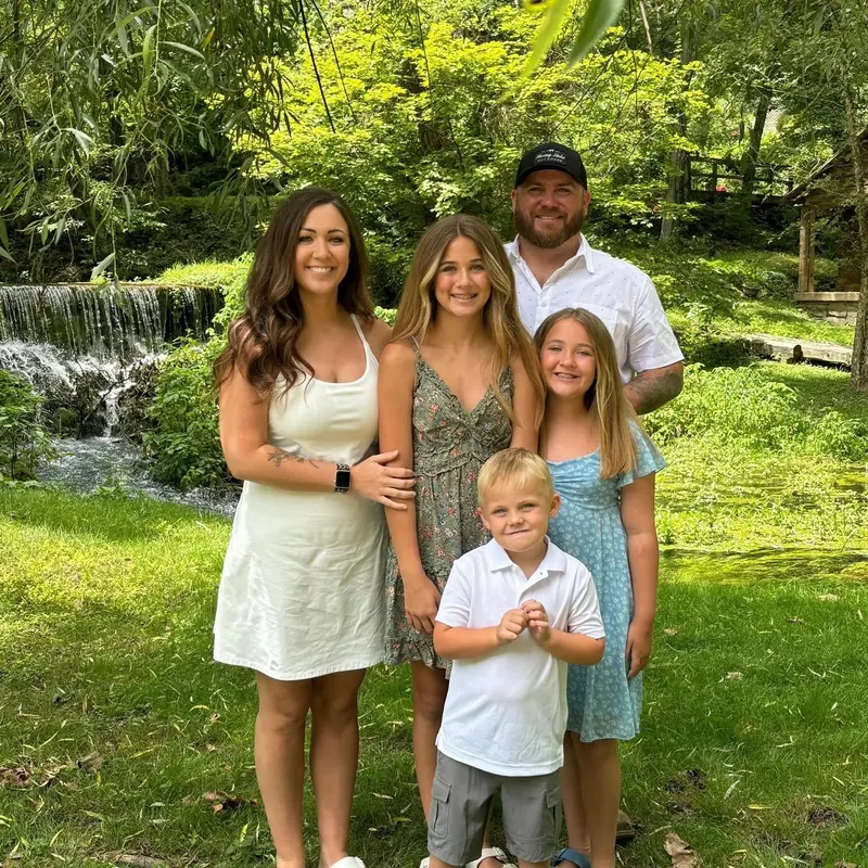 Andrew Grover with family
